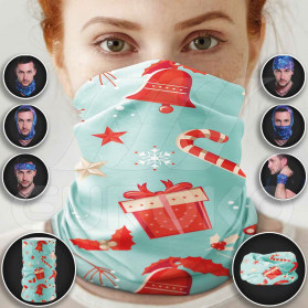 Pre-Finished Tube Scarf for Adults Halloween