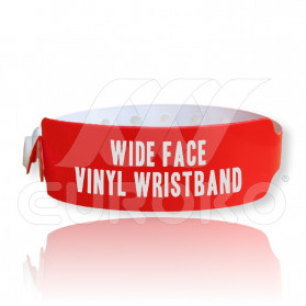 VINYL Wide Face Wristbands 30mm